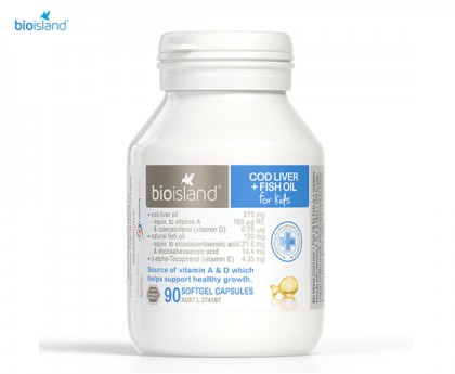 Bioisland 婴幼儿鳕鱼肝油+鱼油 90粒